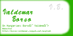 valdemar borso business card